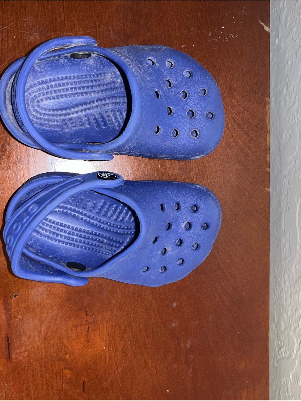 CROCS Kids Blue Ventilated Clog with Heel Strap